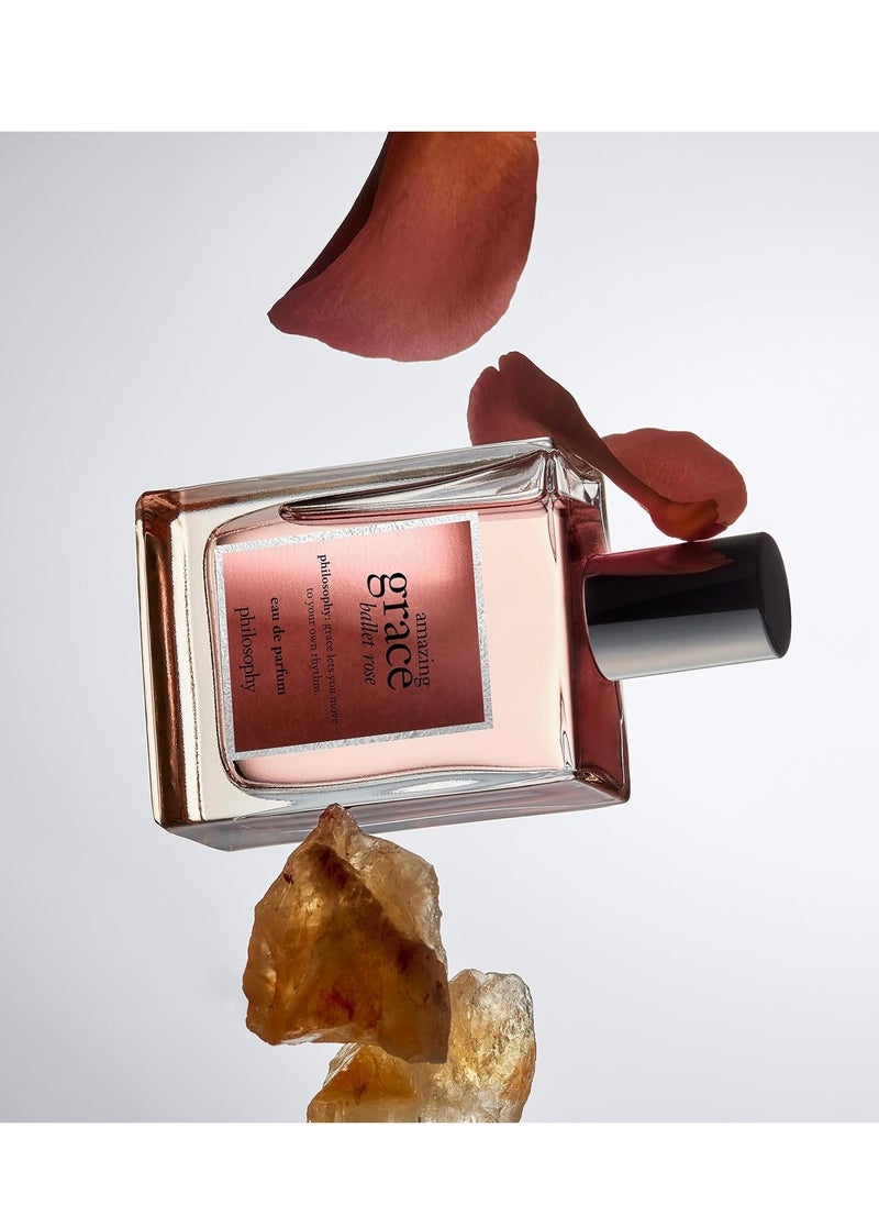 philosophy amazing grace ballet rose eau de parfum - dreamy & floral women's perfume - with notes of rose, lychee & musk - luxury perfume for women - long lasting fragrance - 2 fl oz.