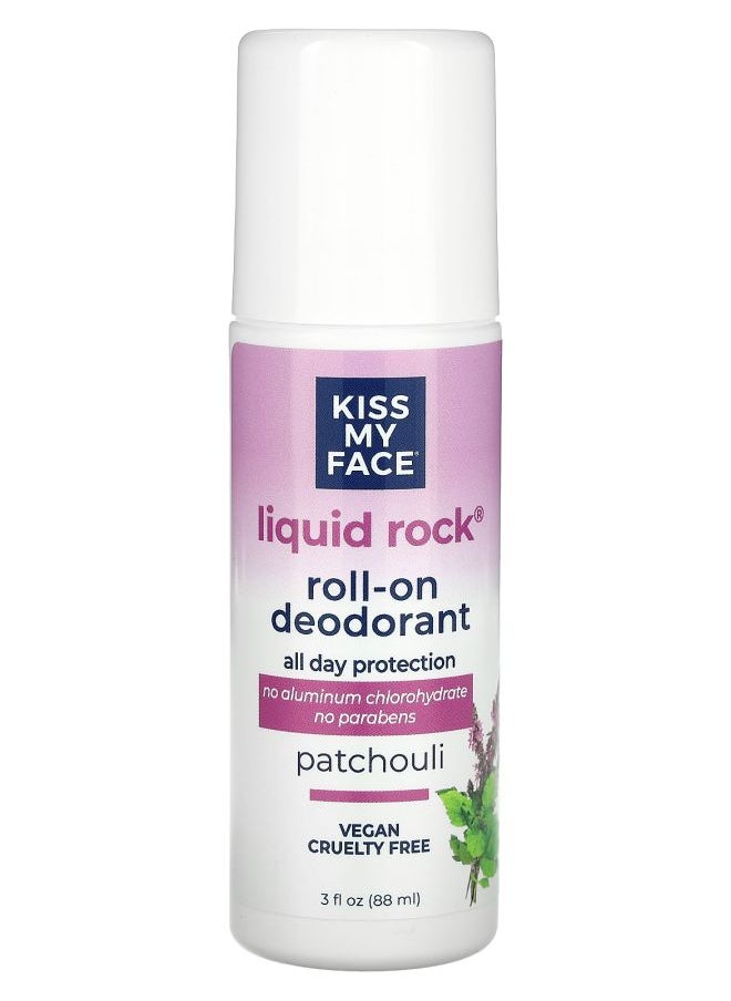 Liquid Rock Roll-On Deodorant Patchouli 3 fl oz (88 ml)