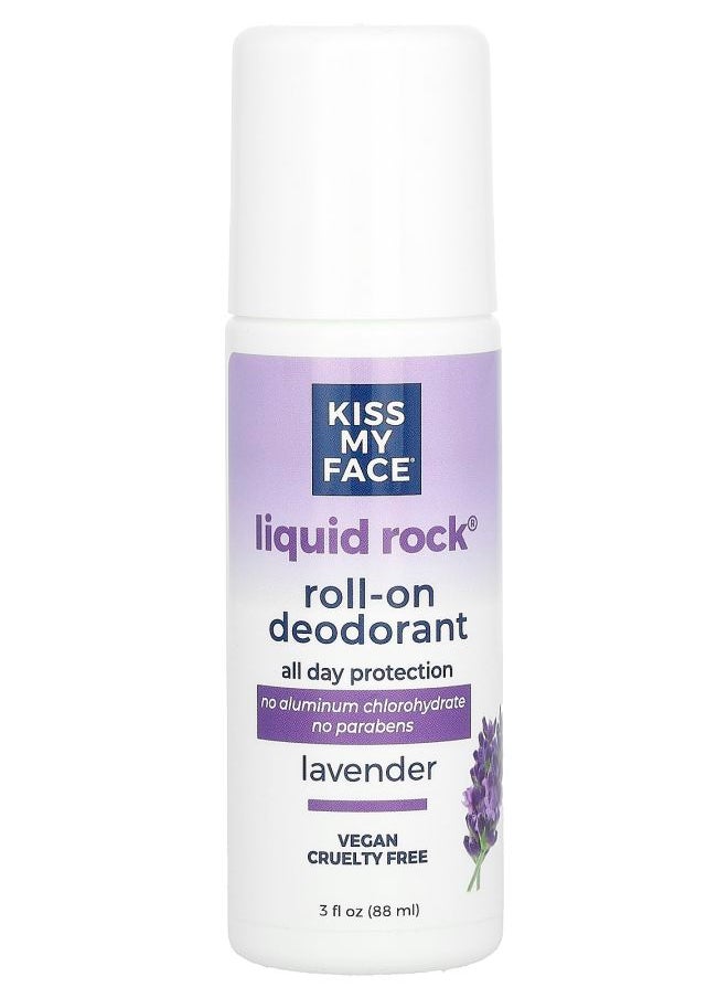 Liquid Rock Roll-On Deodorant Lavender 3 fl oz (88 ml)
