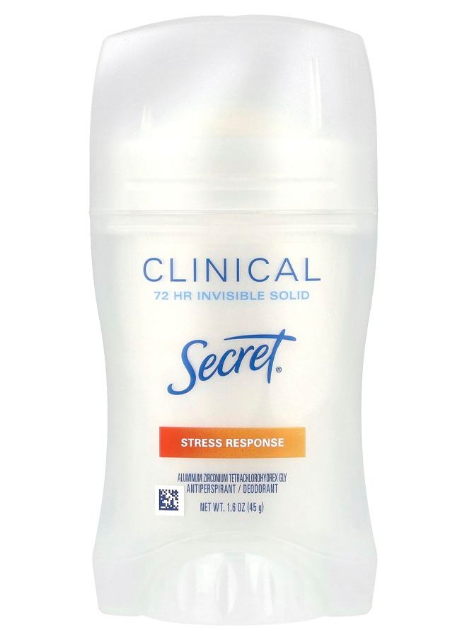 Clinical 72 Hr Invisible Solid Antiperspirant/Deodorant Stress Response 1.6 oz (45 g)