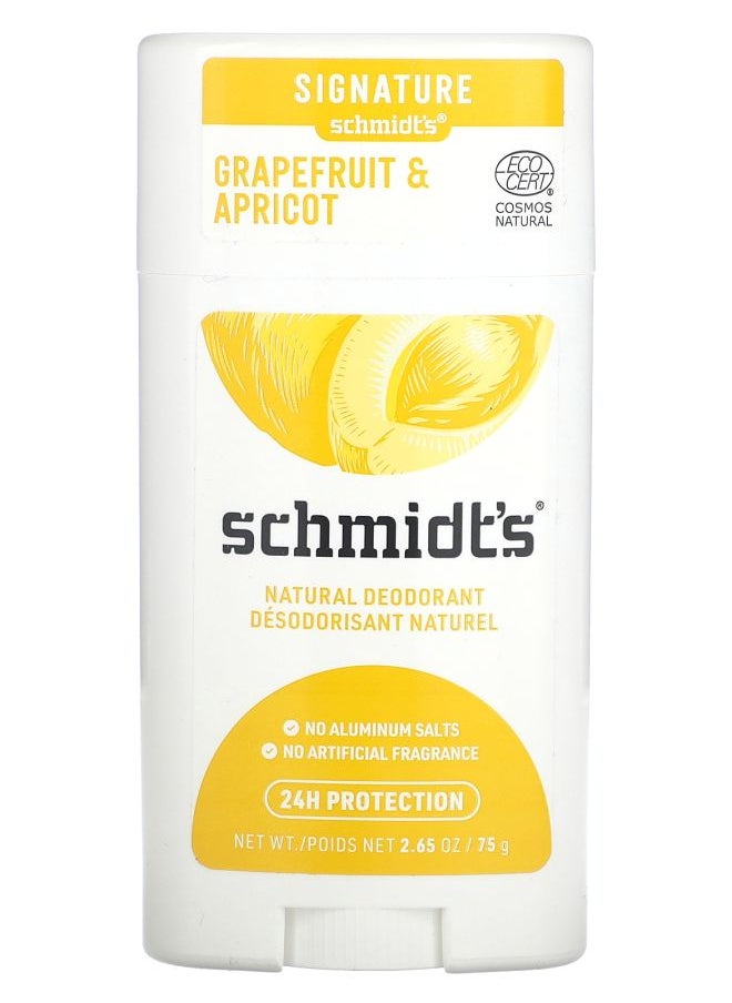 Natural Deodorant Grapefruit & Apricot 2.65 oz (75 g)