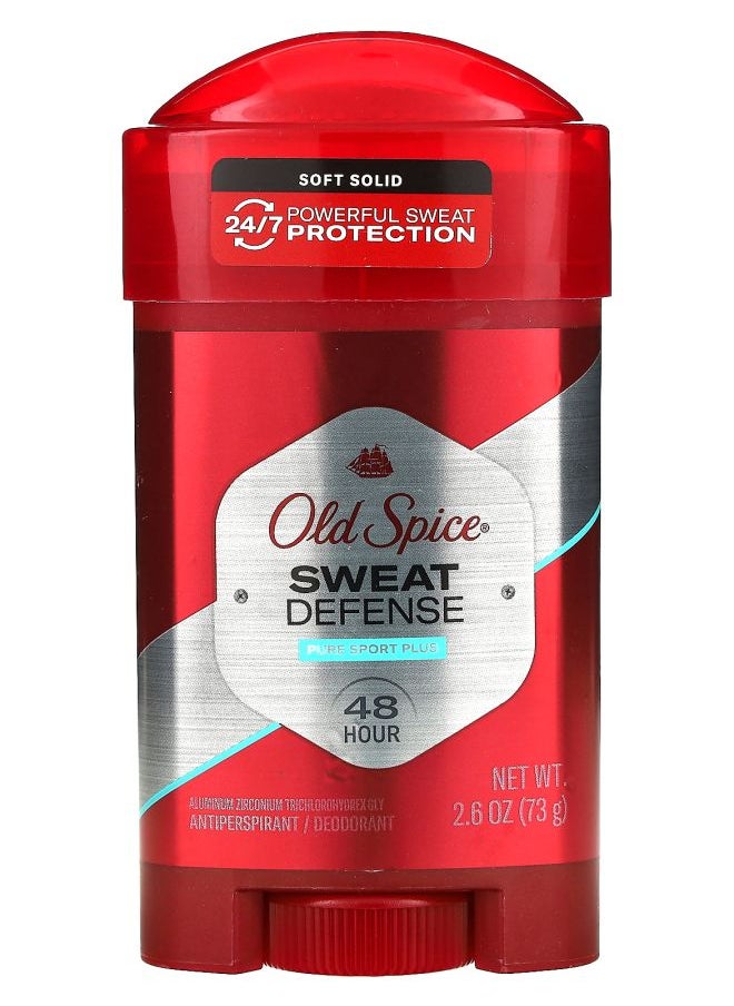 Sweat Defense Anti-Perspirant Deodorant Soft Solid Pure Sport Plus 2.6 oz (73 g)