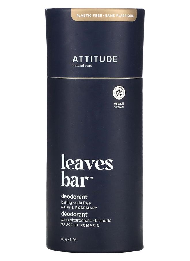 Leaves Bar Deodorant Sage & Rosemary 3 oz (85 g)