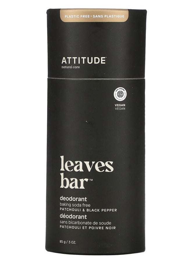 Leaves Bar Deodorant Patchouli & Black Pepper 3 oz (85 g)