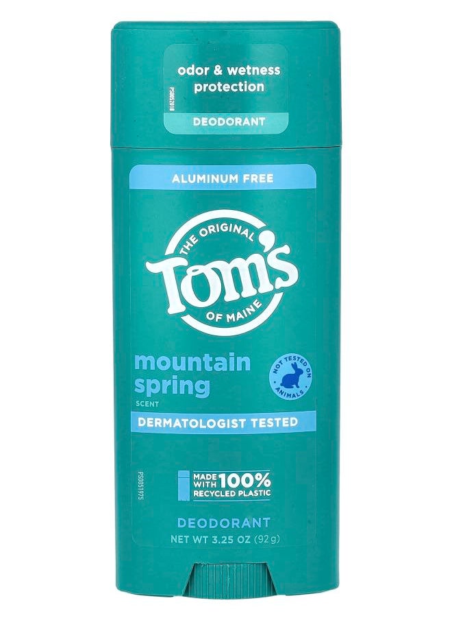 Aluminum Free Deodorant Mountain Spring 3.25 oz (92 g)