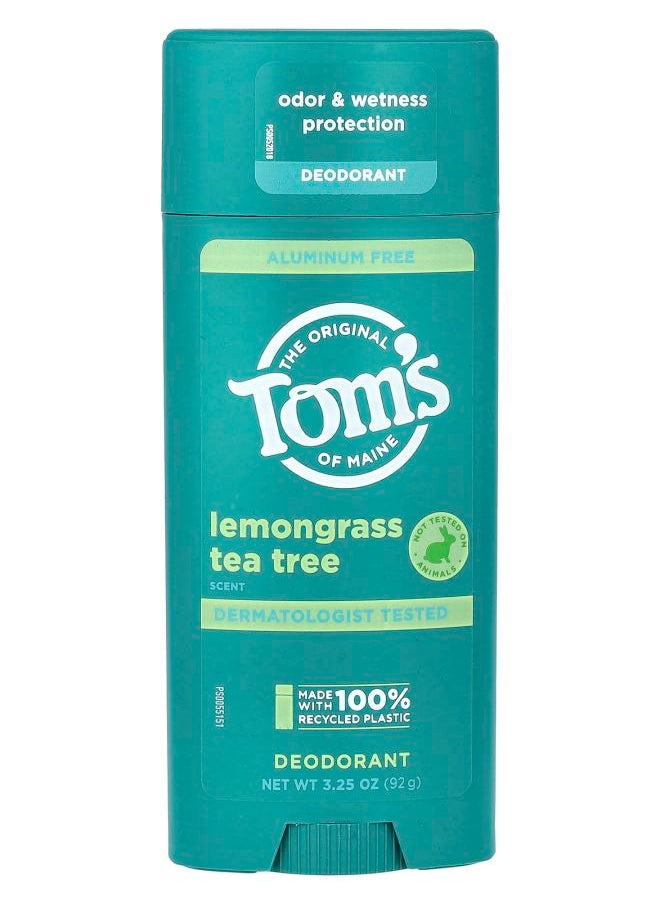 Aluminum Free Deodorant Lemongrass Tea Tree 3.25 oz (92 g)