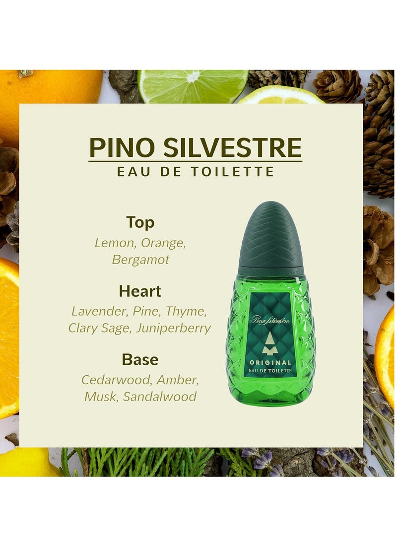 Pino Silvestre Original By Pino Silvestre For Men - A Men's Eau De Toilette Cologne Perfume Spray With A Million Dollar Fragrance - An Extreme Pheromone For The Classic Man In Your Life - 4.2 Oz