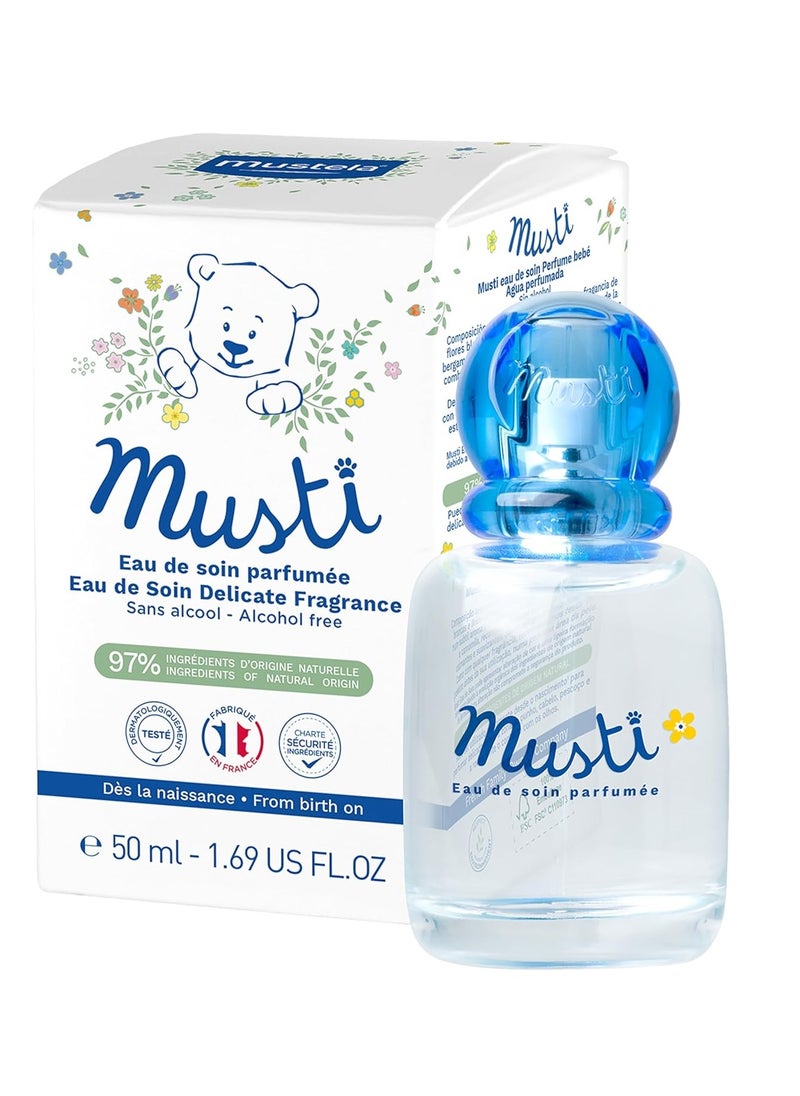 Mustela Musti - Baby Plant-Based Perfume & Cologne Spray - Delicate Fragrance for Boys & Girls - with Chamomile & Honey Extracts - Alcohol Free - 1.69 fl. oz.