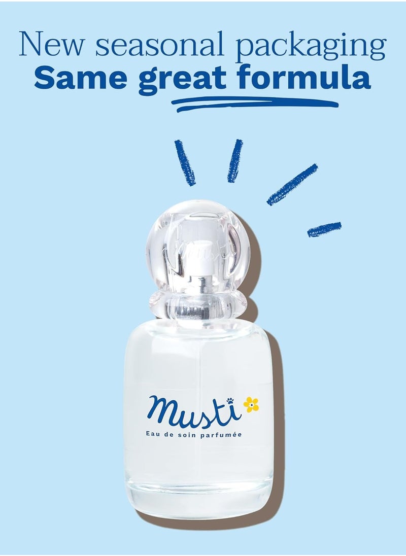 Mustela Musti - Baby Plant-Based Perfume & Cologne Spray - Delicate Fragrance for Boys & Girls - with Chamomile & Honey Extracts - Alcohol Free - 1.69 fl. oz.