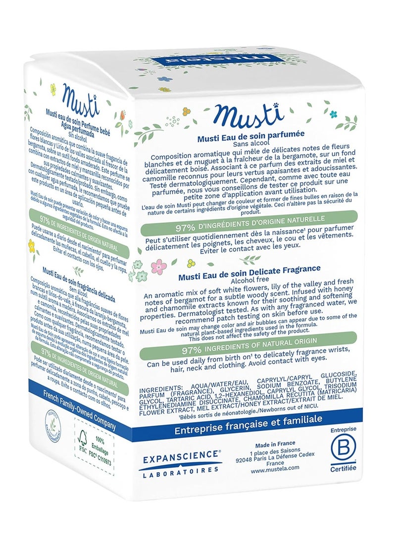 Mustela Musti - Baby Plant-Based Perfume & Cologne Spray - Delicate Fragrance for Boys & Girls - with Chamomile & Honey Extracts - Alcohol Free - 1.69 fl. oz.