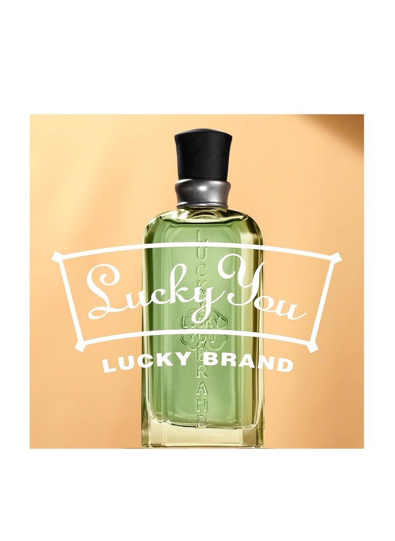 LUCKY You Cologne Spray for Men, Day or Night Casual Scent with Bamboo Stem Fragrance Notes, 3.4 Ounce