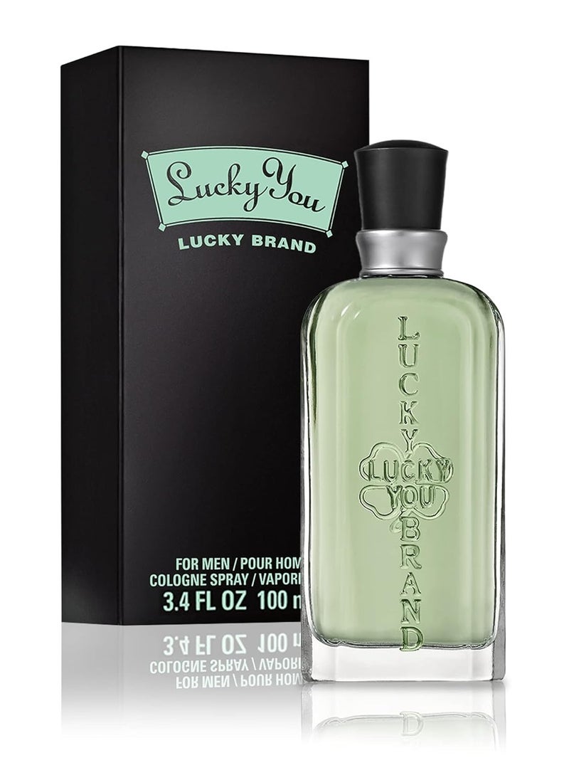 LUCKY You Cologne Spray for Men, Day or Night Casual Scent with Bamboo Stem Fragrance Notes, 3.4 Ounce