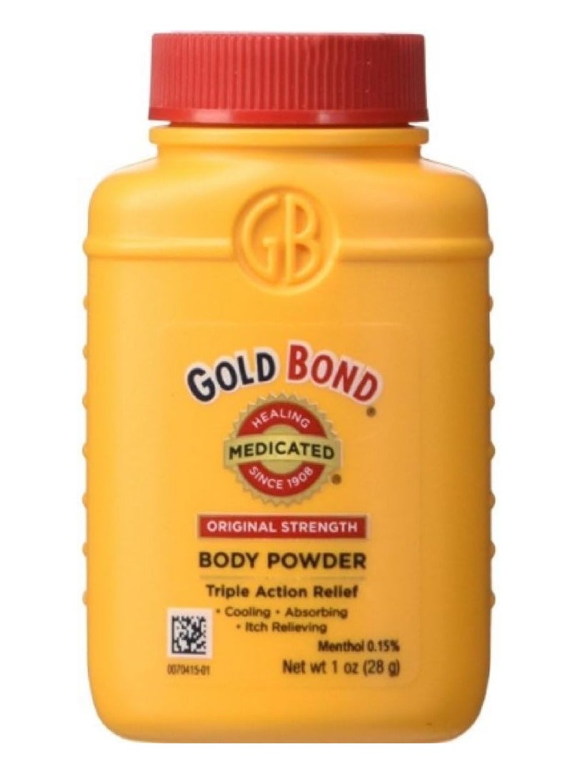 Gold Bond Talc-Free Body Powder Medicated 1 Ounce (4 Bottles) (29ml)