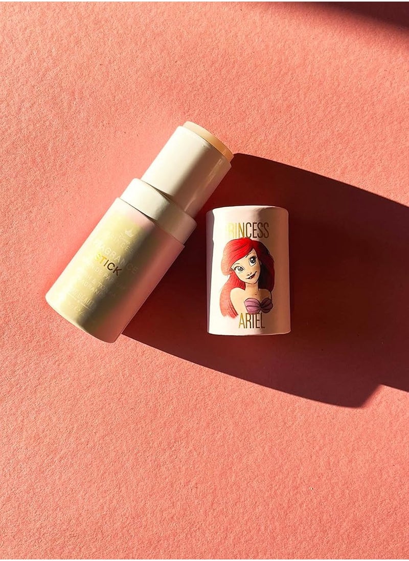 MAD Beauty Disney Pure Princess Ariel Perfume Stick, Myrrh & Tonka Bean Fragrance, Pocket-Sized, Scented Solid Formula Melts into Skin (Similar Application to Deodorant), The Little Mermaid