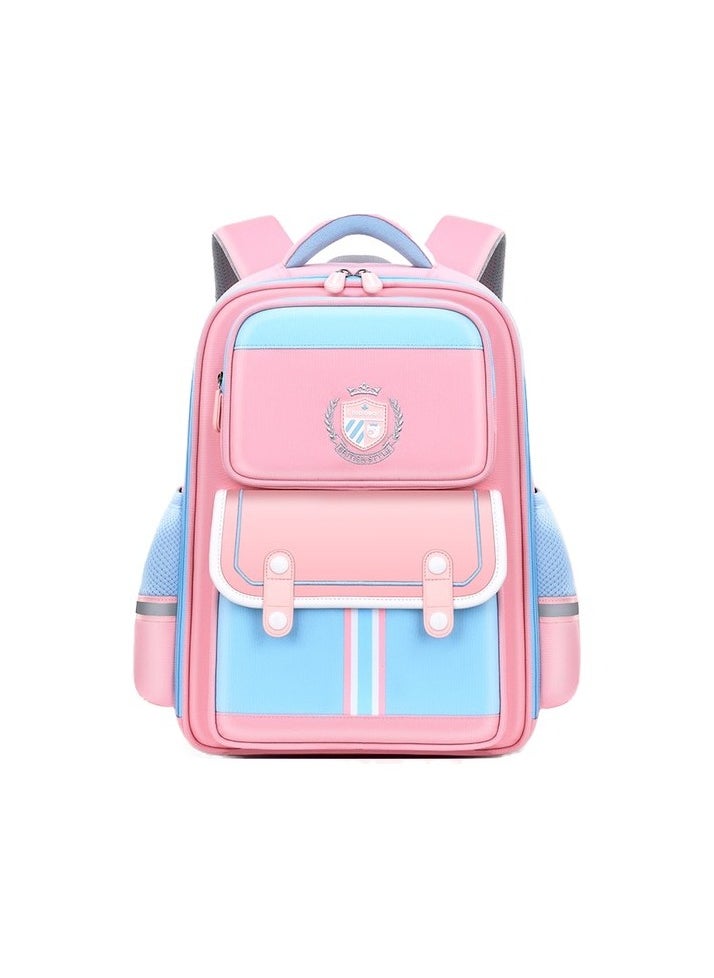 School bag of primary school students 1 ILA 6 classroom men and women children shoulder bag to wear d Colour:Pink