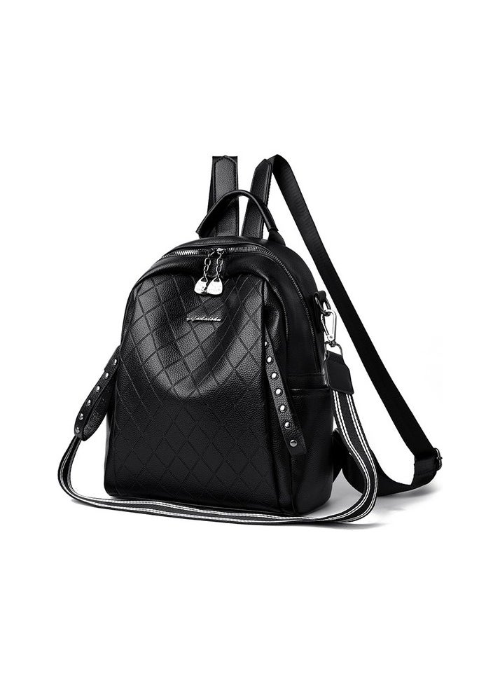 Women's Backpack - Black Colour:Black Sizes:25cmx10cmx32cm