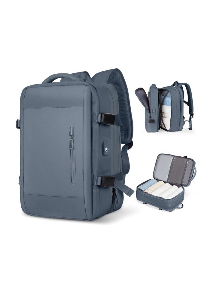 Multifunctional Unisex Big Travel Backpack - Navy Blue Colour:Navy blue