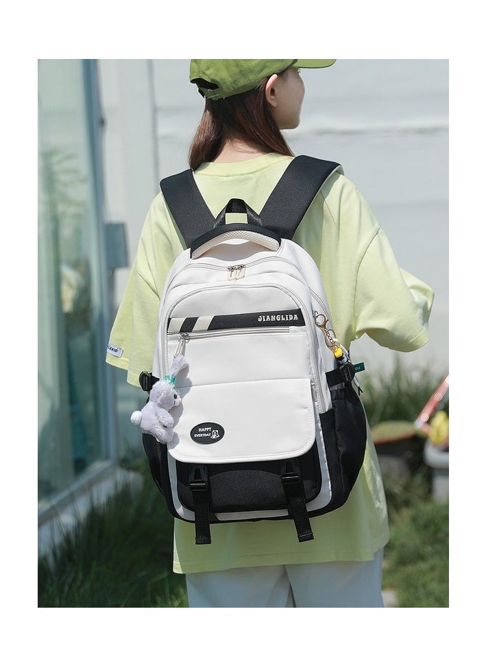 New Secondary School High School School Bag Girls Simple and High Quality Ins Secondary School School Bag Magic