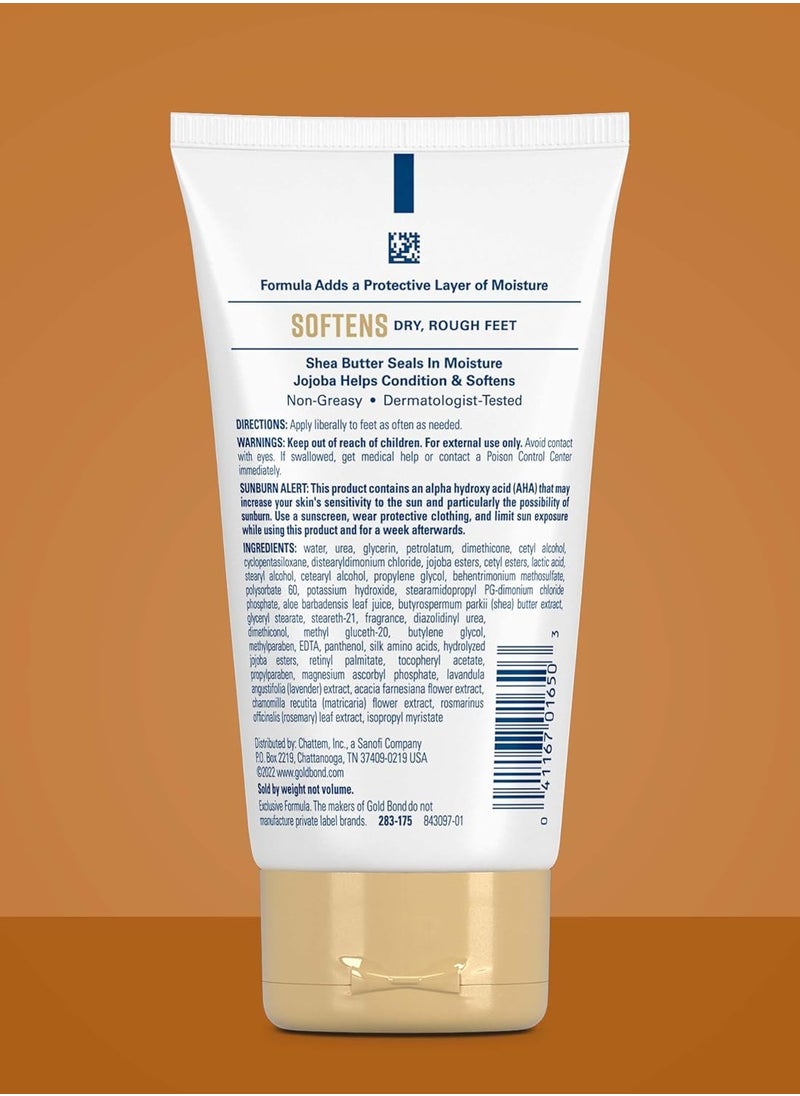 Gold Bond Softening Foot Cream, 4 oz., With Shea Butter to Soften Rough & Dry Feet