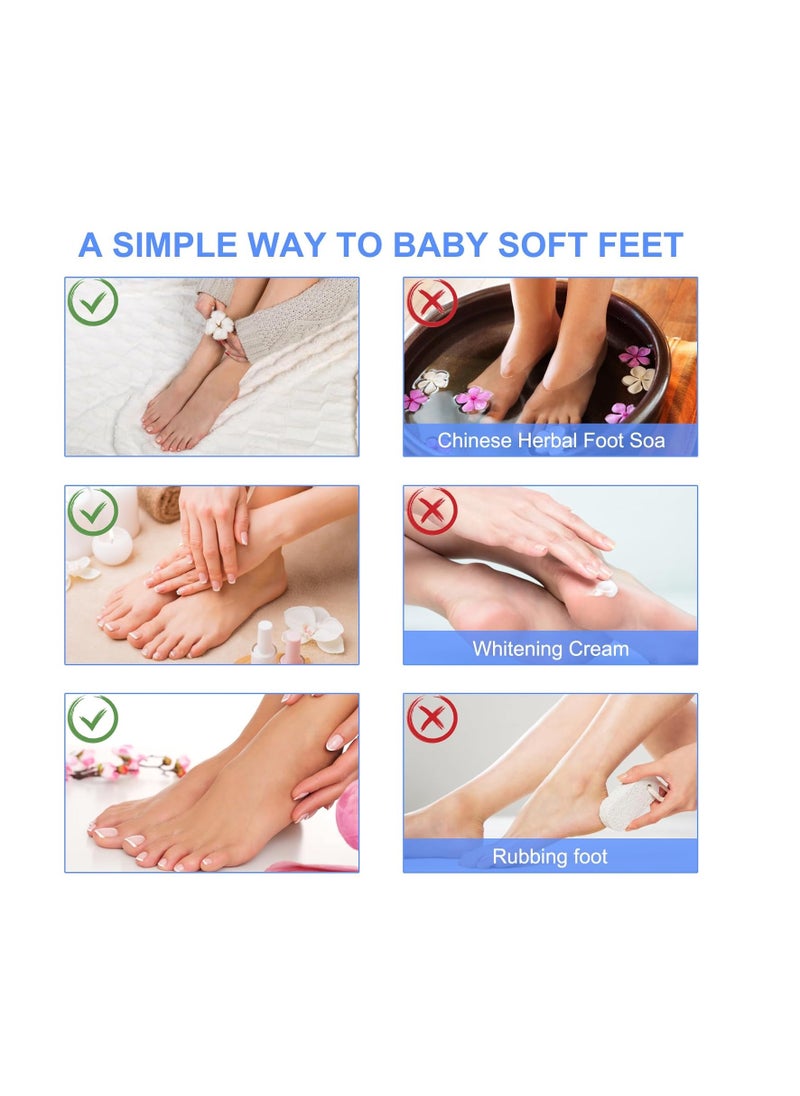 5 Packs Foot Peel Mask Exfoliating Callus Peel Natural Exfoliator Foot Mask for Dry Cracked Feet for Men and Women Feet Peeling Mask