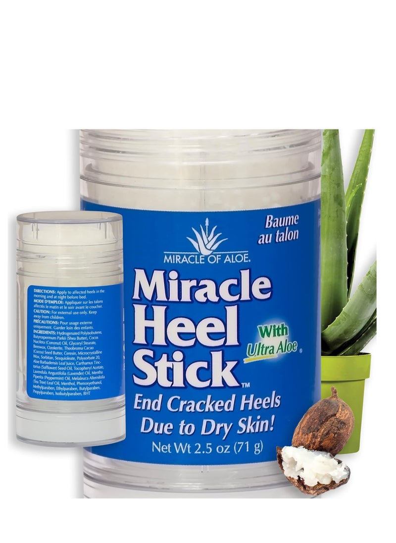 Miracle Heel Stick with Pure UltraAloe Aloe Vera Gel | 2.5 ounce stick