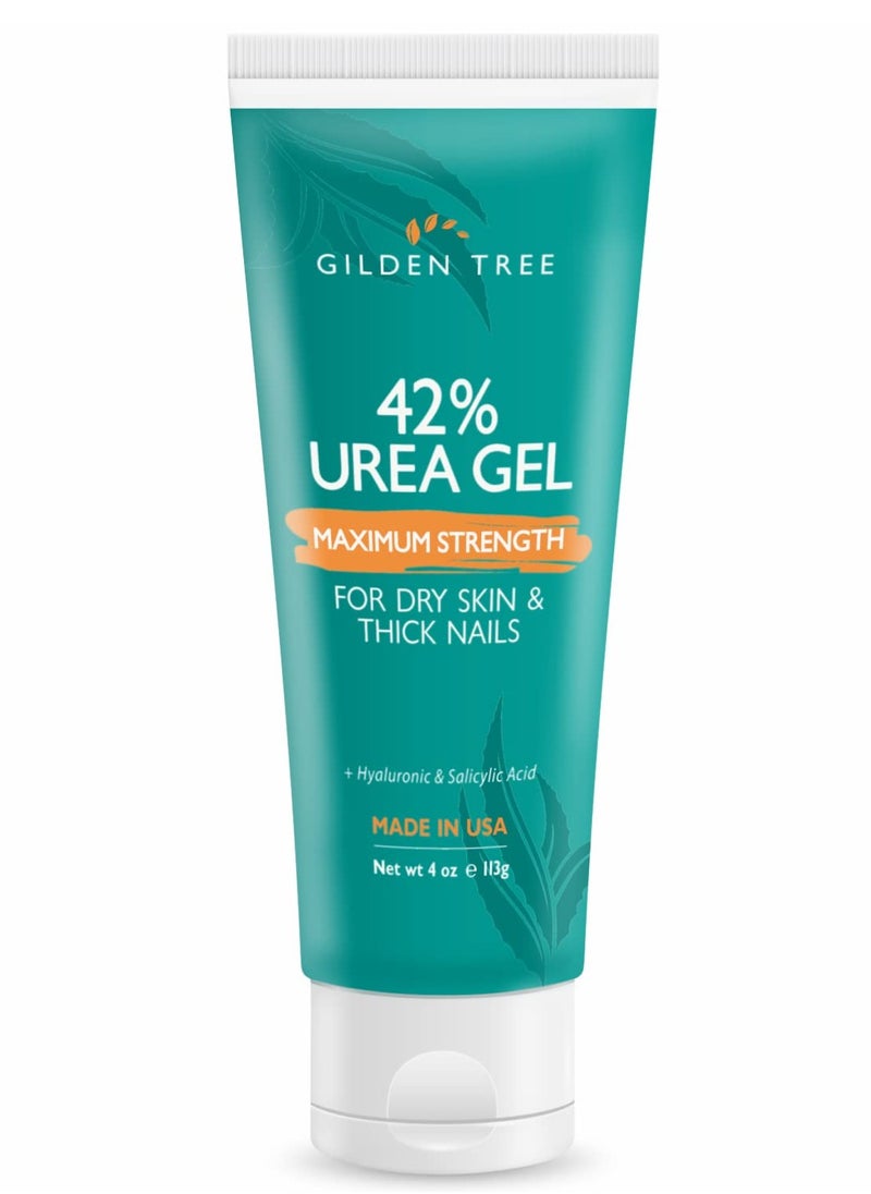 Urea Gel 42 Percent For Feet Maximum Strength Softens Cracked Heel Calluses & Thick Toenails