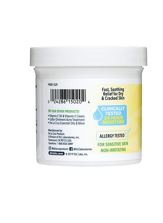 De La Cruz Arnica Salve, Foot Cream for Dry and Cracked Feet and Moisturizing Hand Salve for Dry Hands, 24 Hour Moisture for Dry and Rough Skin - JUMBO SIZE 5.5 OZ
