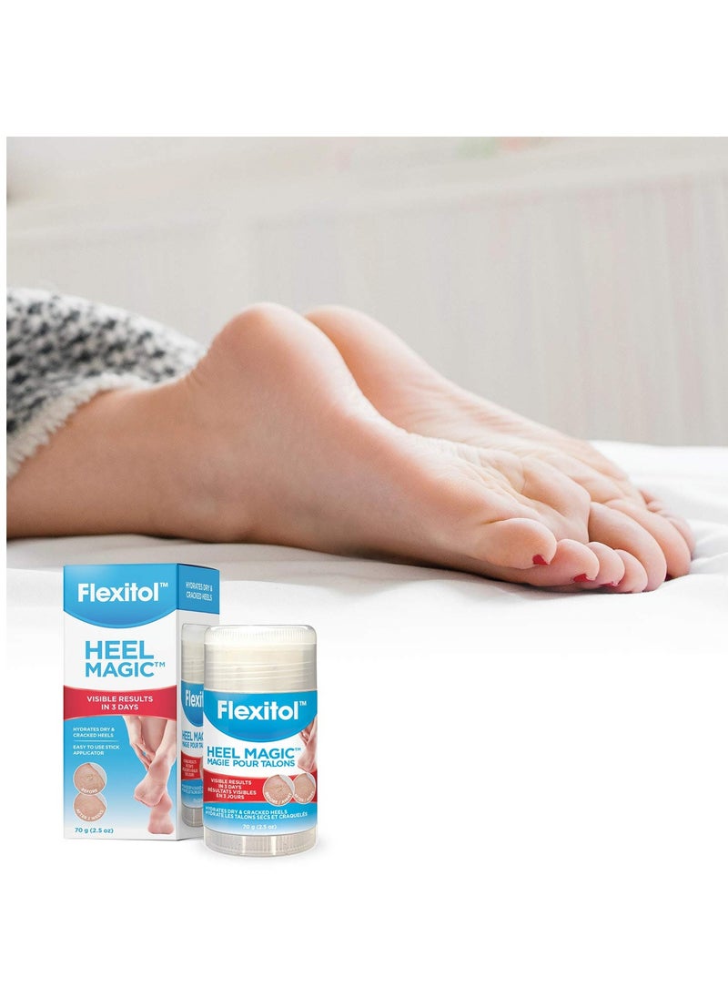 Flexitol Heel Magic For Dry Skin or Rough Heels with Shea Butter & Vitamin E, 2.5 Ounce