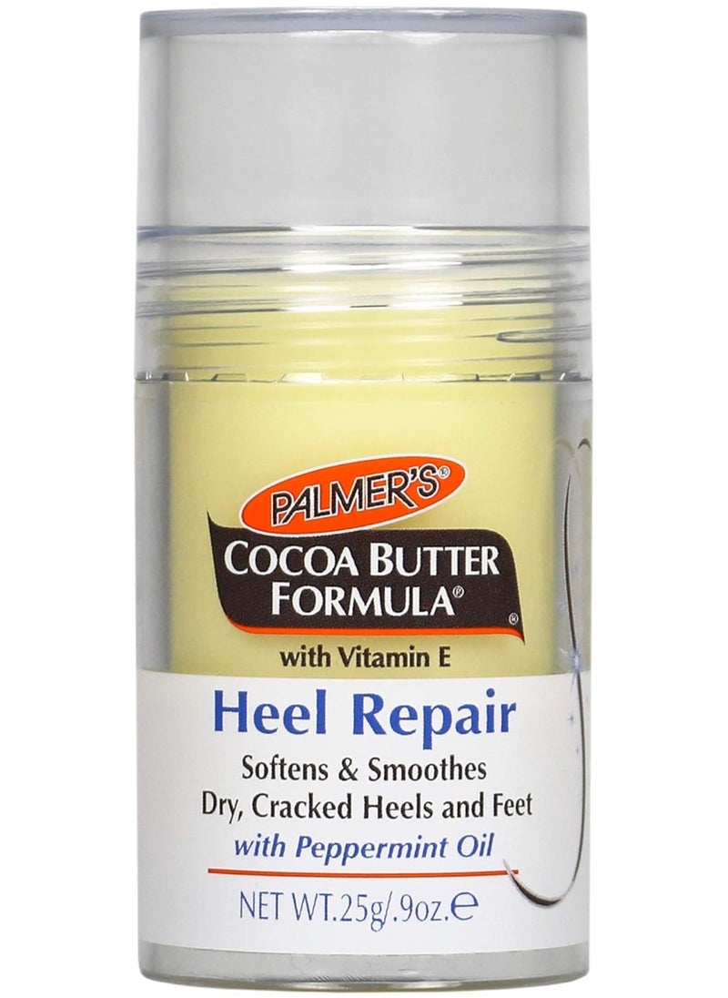 Palmer's Cocoa Butter Formula Heel Repair, Foot Balm Stick for Cracked Heels & Feet, No-Mess Stick Applicator, 0.9 Ounce