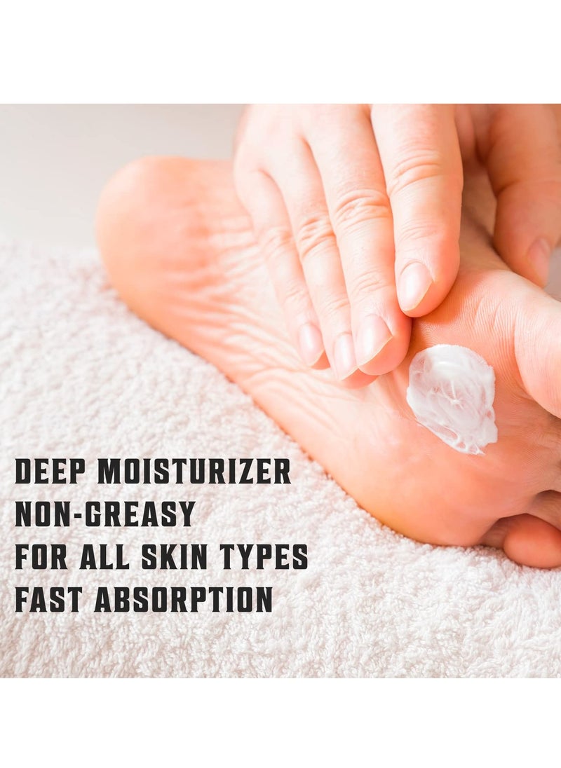 Viking Revolution Tea Tree Foot Cream for Dry Cracked Heels - Foot Balm For Cracked Feet - Dry Feet Repairing Cream with Aloe Vera and Mint (8oz)