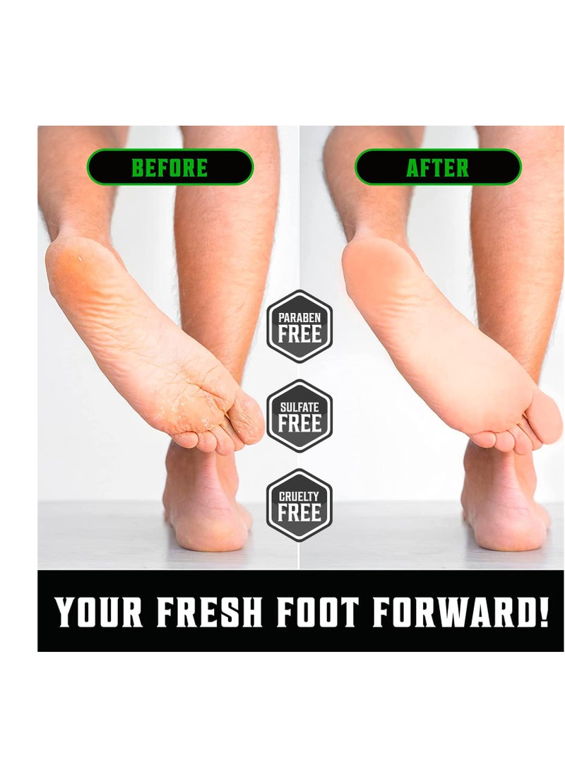 Viking Revolution Tea Tree Foot Cream for Dry Cracked Heels - Foot Balm For Cracked Feet - Dry Feet Repairing Cream with Aloe Vera and Mint (8oz)