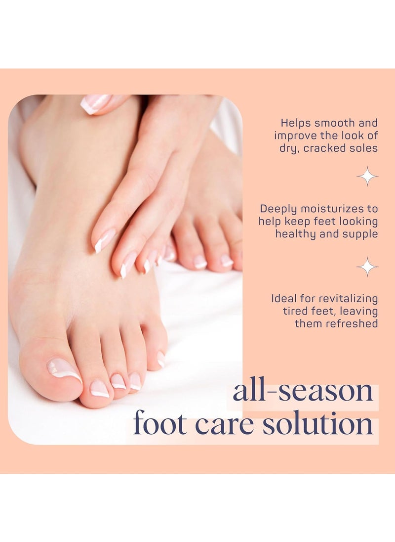 SpaLife Softening Care Foot Sockies (8-Pack) - Spearmint & Tea Tree Oil, Exfoliating Pack for Healthy Feet, Intensive Repair, Callus Remover Sockies, Dry Skin Solution, Moisturizing Foot Treatment