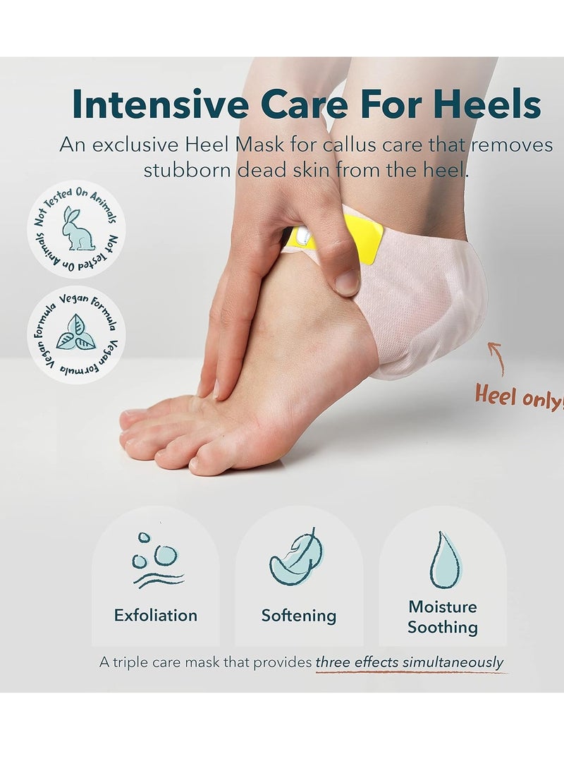 Purederm Exfoliating Heel Mask (1 Pair) – Heel Peeling Masks Gently Remove calluses from Your Heel