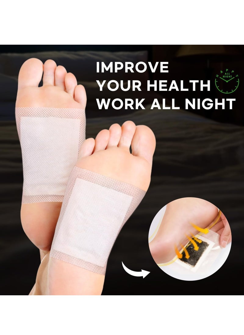 Foot Paches, Premium Deep Cleansing Foot Pads, Bamboo Foot Paches, Ginger Foot Pads for Promoting Sleeping, Relieving Fatigue and Relaxing Muscles & Tendons and Eliminate Moisture 20 Packs