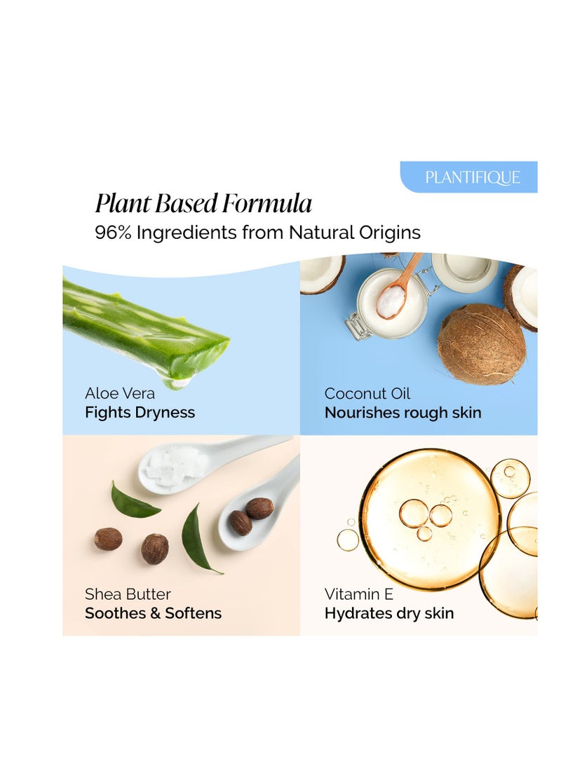 PLANTIFIQUE Korean Foot Mask Moisturizing 4 Pairs Box for Dry & Cracked Feet - Hydrating Socks for Soft Heels - Intense Moisturizing and Repairing Dry Rough Skin - Foot Spa - Happy Feet Mask