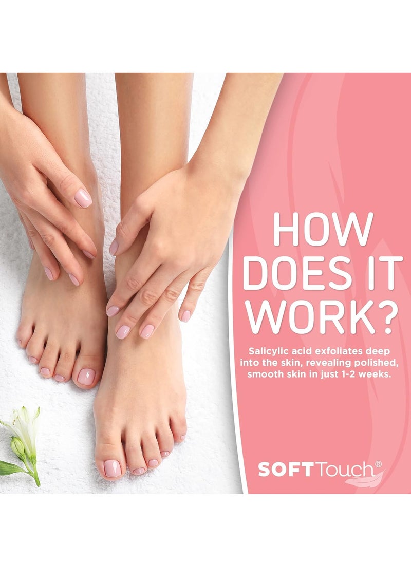 Soft Touch Foot Peel Mask - Pack of 2 Feet Peeling Masks for Dry, Cracked Heels & Calluses - Exfoliating Foot Mask Peel for Baby Soft Skin (Original)