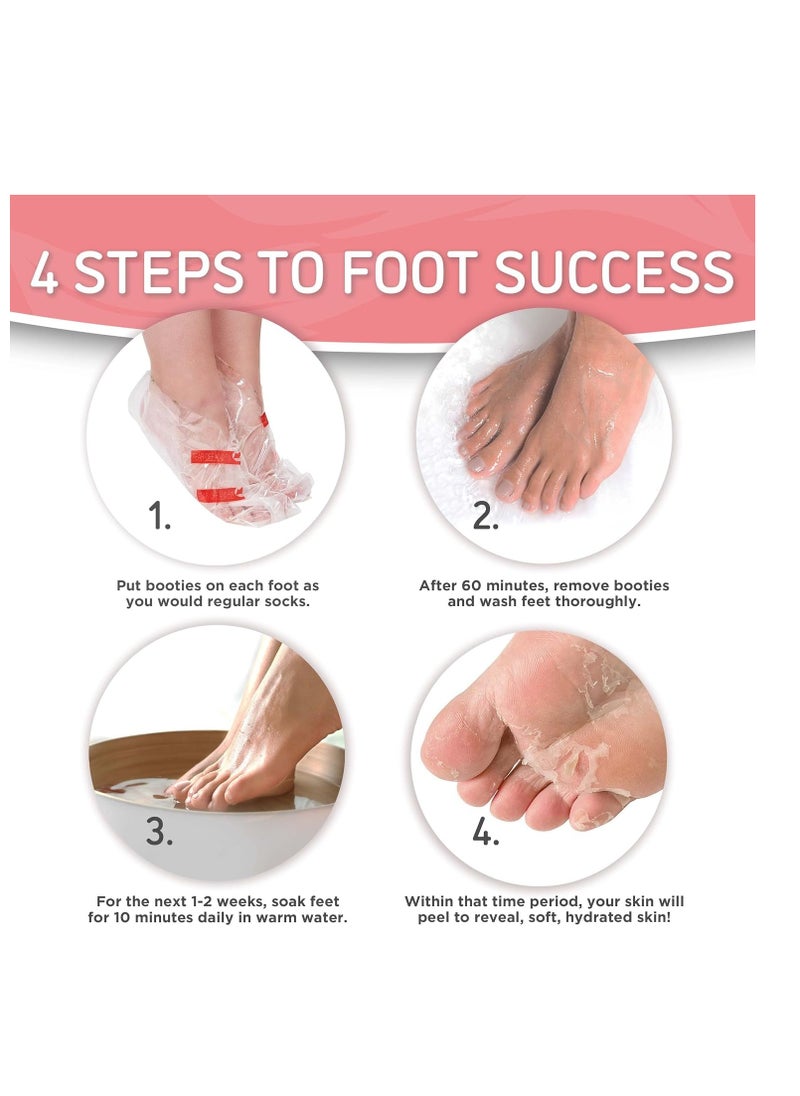 Soft Touch Foot Peel Mask - Pack of 2 Feet Peeling Masks for Dry, Cracked Heels & Calluses - Exfoliating Foot Mask Peel for Baby Soft Skin (Original)