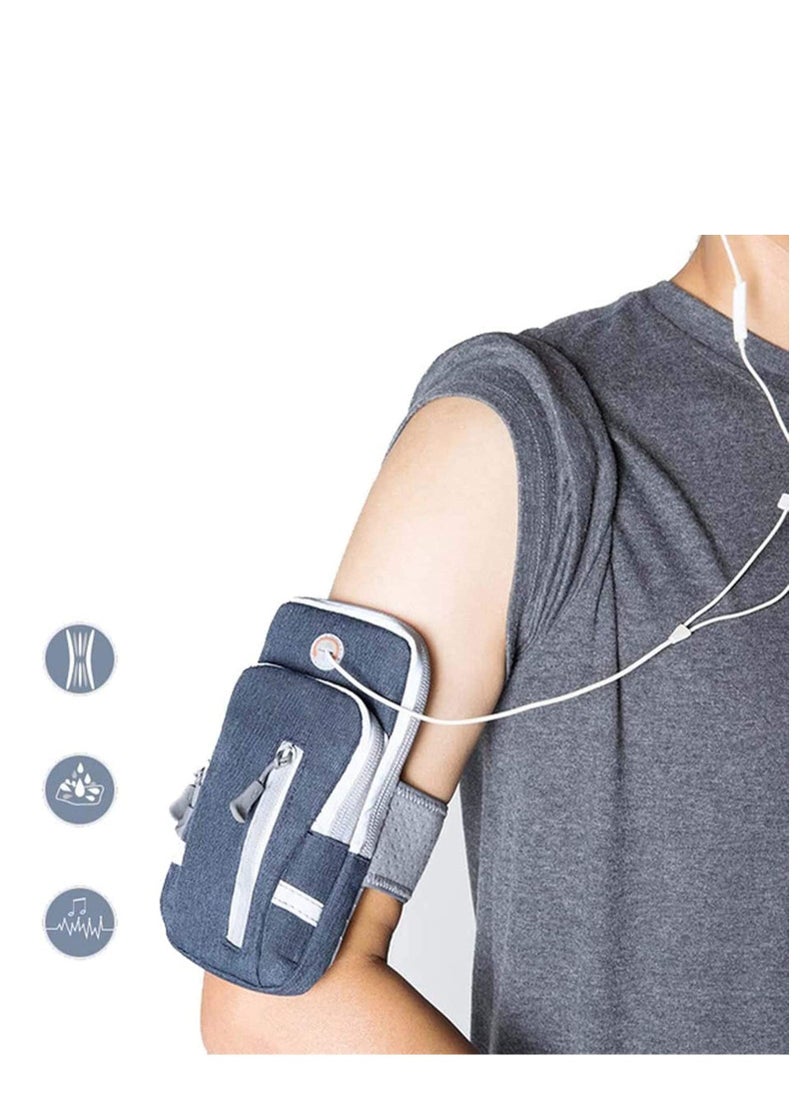 Running Phone Holder Bag, Sports Running Armband Adjustable Arm Bag Suitable for Outdoor Exercise, Phone Case Holder Compatible with Phones Under 6.9 inches