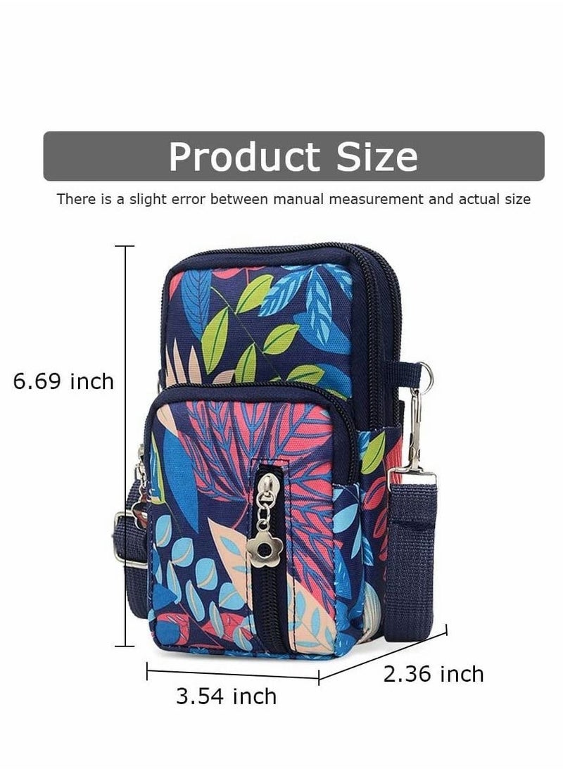 Sports Armband Outdoor Sweat-proof Running Armbag Cross-body Shoulder Casual Wallet Purse Fitness Cell Phone Bag Key Holder for iPhone 13 Pro/12 Pro/Xs Max,Galaxy S10 Plus,Huawei P30 Pro (Colorful)