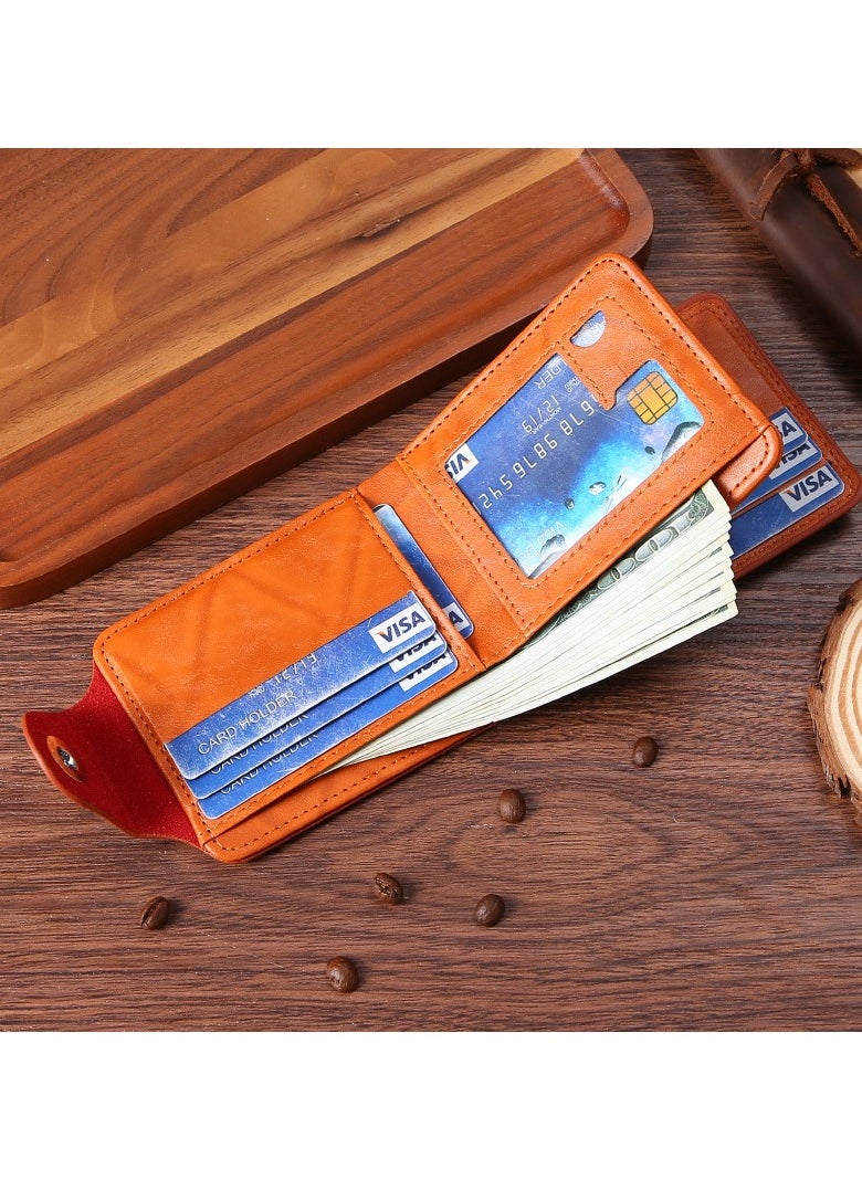 New Multi Card Three Fold Zipper Wallet