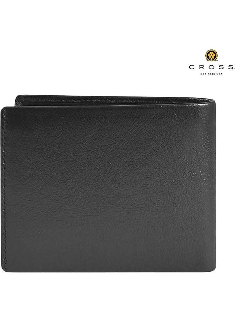 Cross Black Men's Id Wallet Genuine Leather Wallet for Men Branded - Black (AC298366)