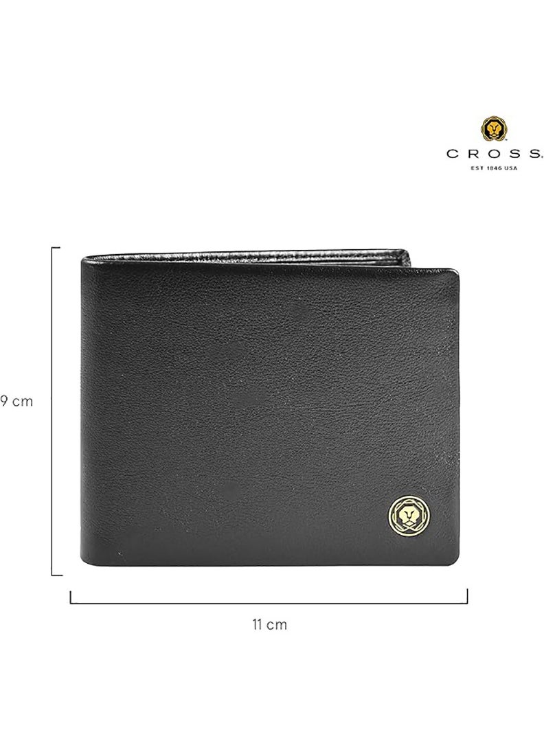 Cross Black Men's Id Wallet Genuine Leather Wallet for Men Branded - Black (AC298366)