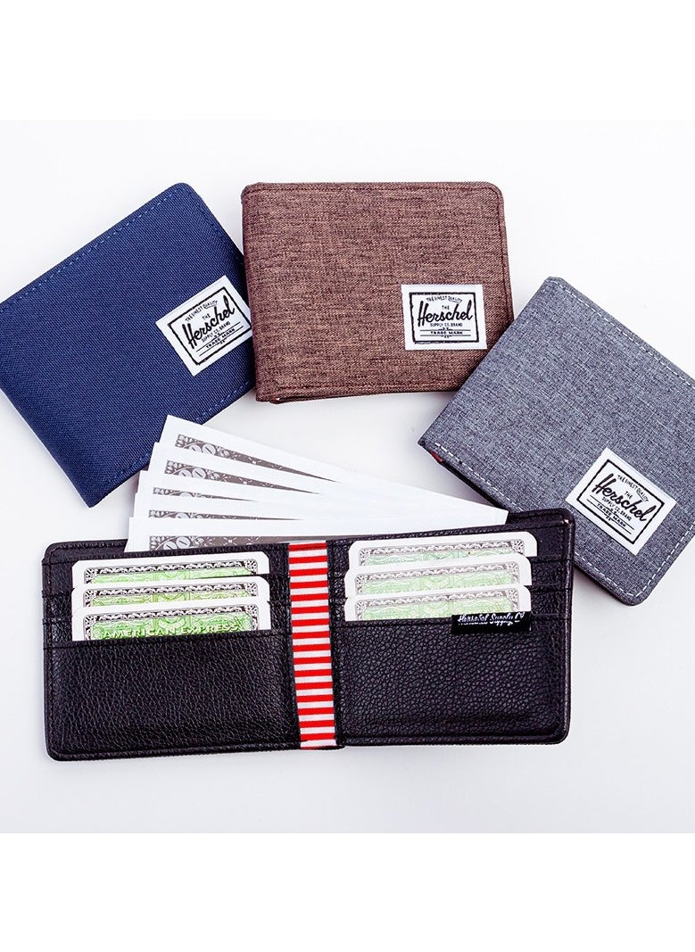 New Multi Card Three Fold Zipper Wallet