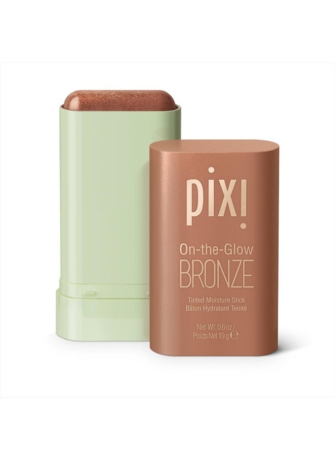 On-the-Glow Bronze - RichGlow, Hydrating Tinted Moisture Bronzer Stick with Ginseng, Aloe Vera & Fruit Extracts, For Cheeks & Lips, 19g / 0.6oz, Paraben-Free