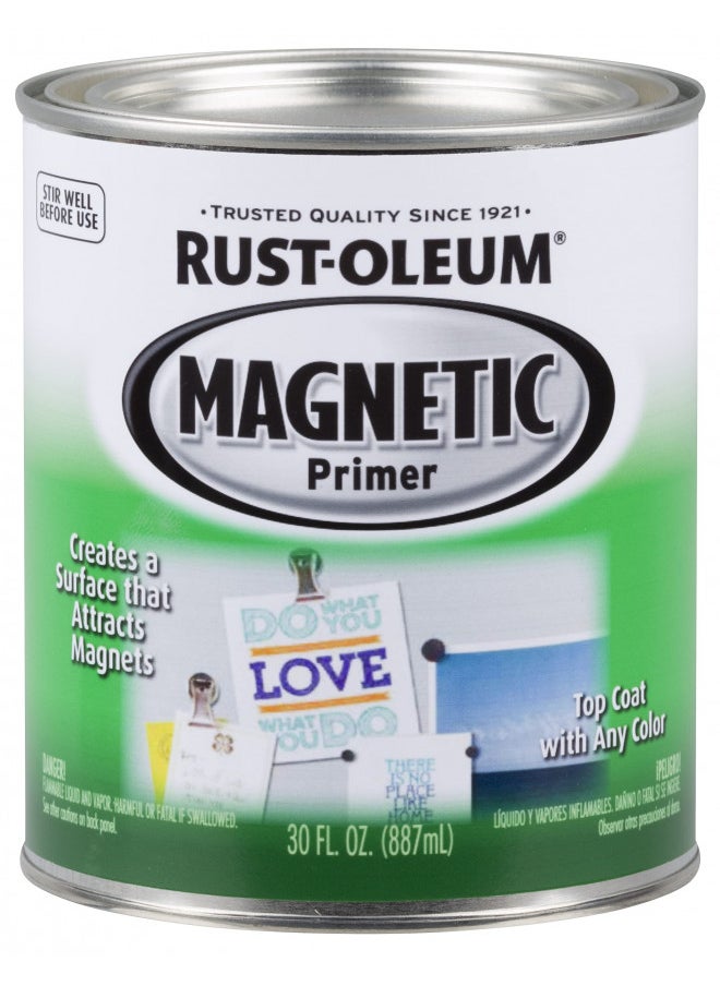 Rust-Oleum 247596 Magnetic Primer,Primer Gray, 30 oz