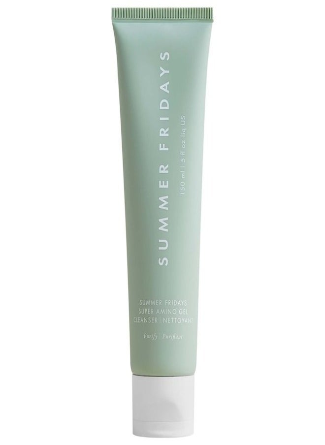 Summer Fridays Super Amino Cleansing Gel 150ml – Gentle, Hydrating Cleanser for All Skin Types