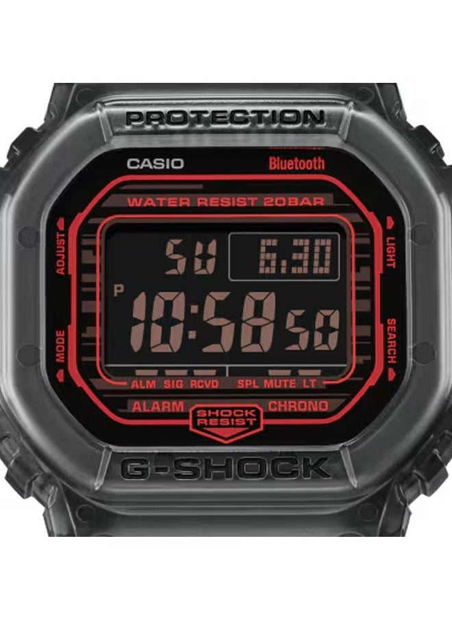 DW-B5600G-1DR Watch with Smartphone Link, 200M Water Resistant, Shock Resistant, Bluetooth Enabled