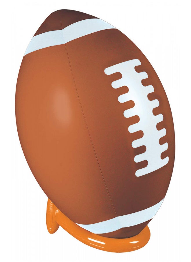 Beistle 3 FT 2 in Large Inflatable Football and Tee Set for Game Day Party Decorations, Sports Theme Photo Props