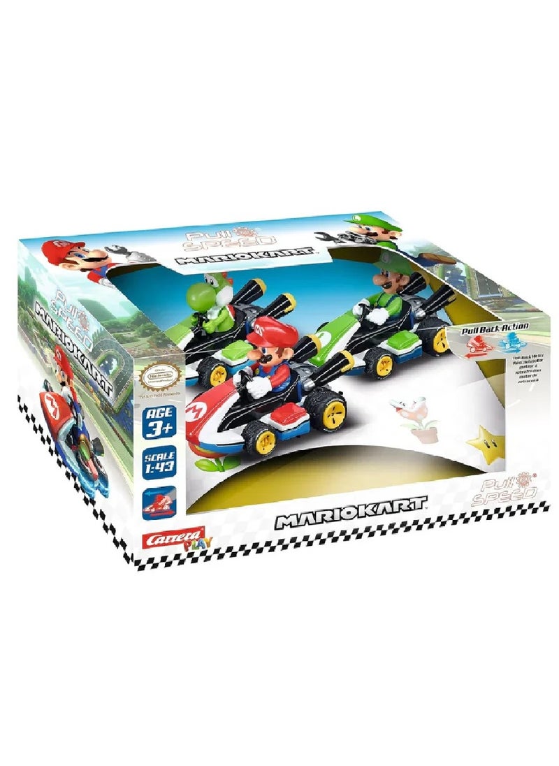 Carrera PULL N SPEED MARIO KART TRIPLE PACK