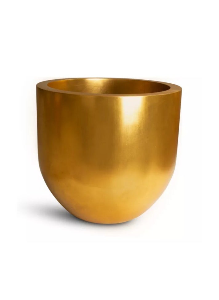 Pandora floor planter, Ø 55 cm, height 50 cm, gold leaf Pot Indoor